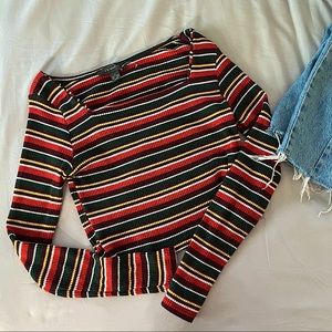 Primark Square Neck Long Sleeve Shirt